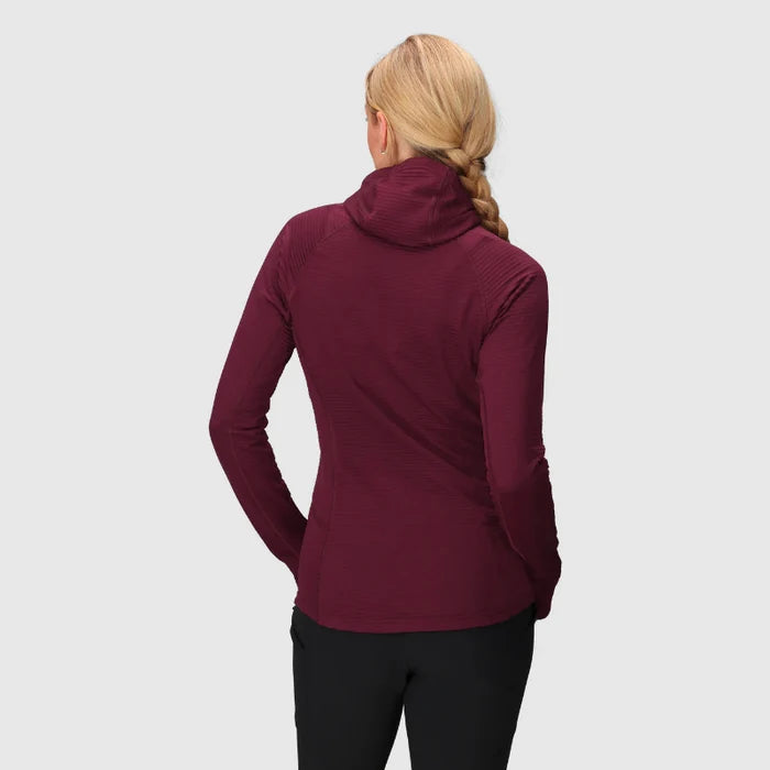 Outdoor Research Women's Vigor Grid Fleece Pullover Hoodie - Back 2