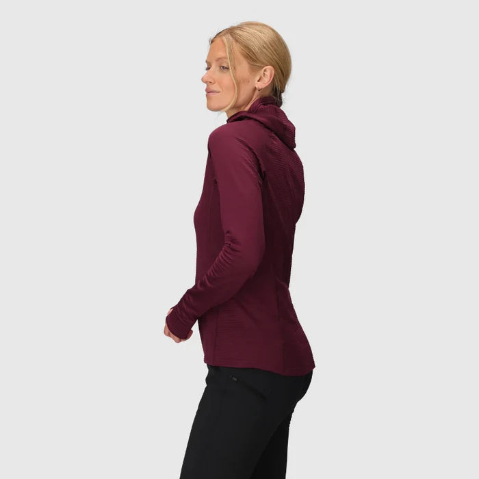 Outdoor Research Women's Vigor Grid Fleece Pullover Hoodie - Side 3