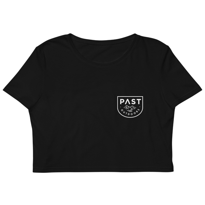 PAST Outdoors Originals Women's Crop T-Shirt - Black 1