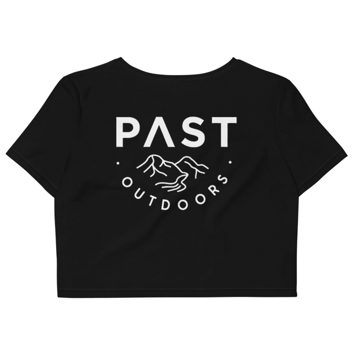 PAST Outdoors Originals Women's Crop T-Shirt - Black 2