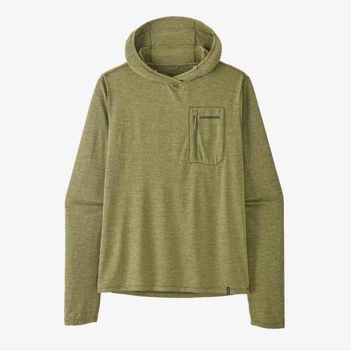 Patagonia Men’s Capilene Cool Sun Hoody Fitz Roy Trout flat layed