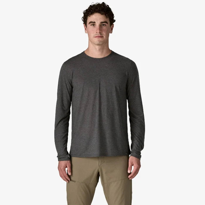 Patagonia Men's Long-Sleeved Capilene Cool Trail Shirt worn by a man