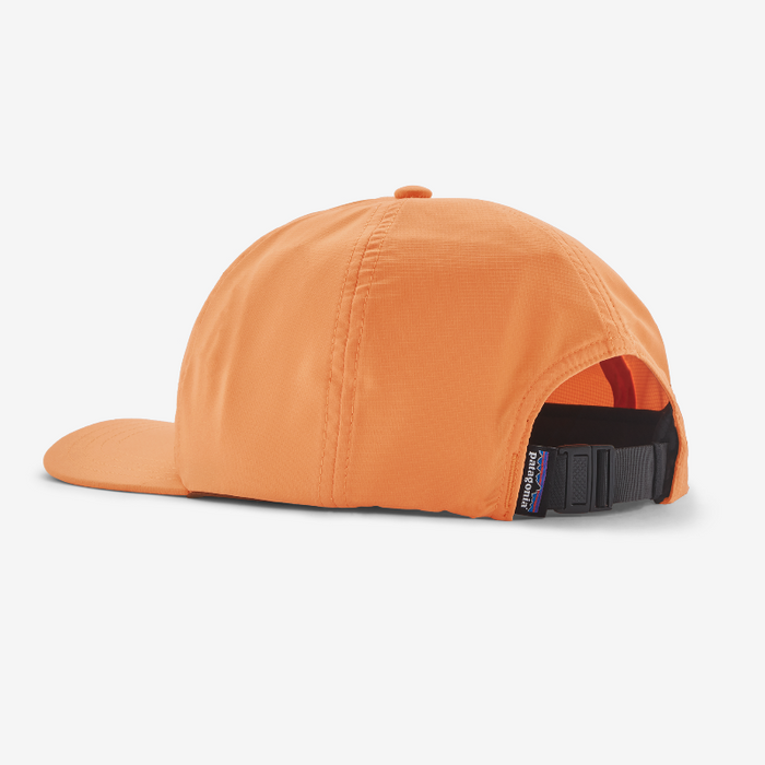 The back of the Orange Patagonia Terrebone Cap showing the strap