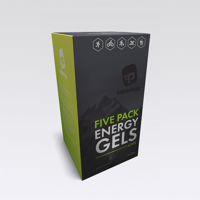 PeakFuel Lime 35g Energy Gels - Box of 5 1
