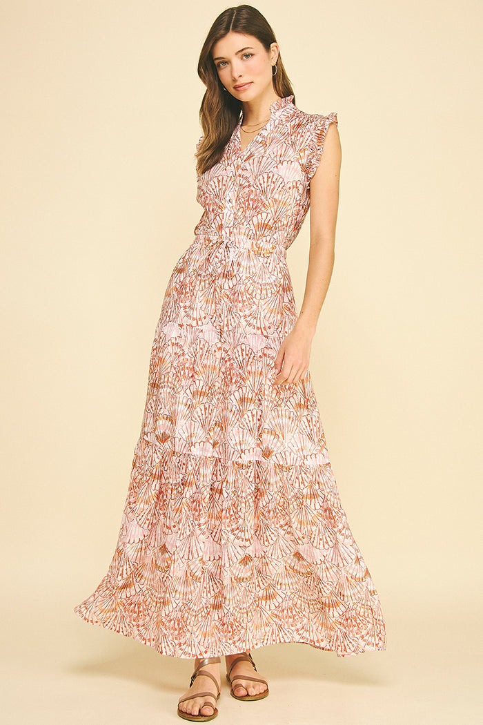 PINCH Devyn Seashell Print Maxi Dress