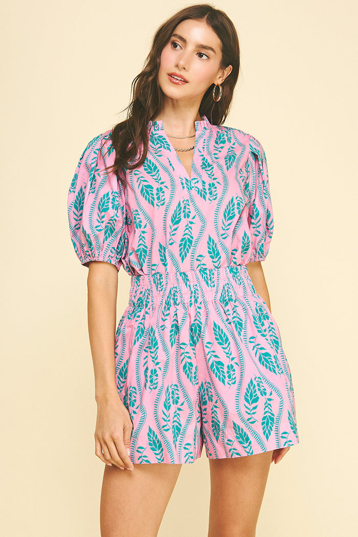 PINCH Nelly Botanical Print Blouse Top SALE