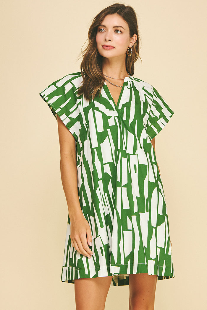 PINCH Rebecca Print Mini Tunic Dress