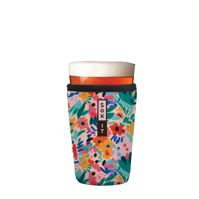 Sok-It PintGlassSok - Abstract Floral