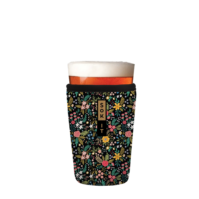 Sok-It PintSok - Black English Garden Picnic 16oz-Pint-Glass 16.99 PintGlassSok-FW Floral