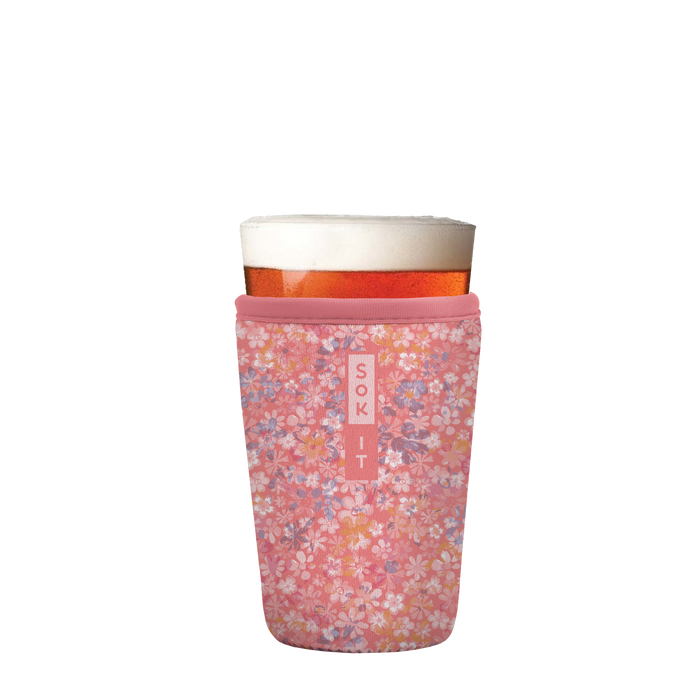 Sok-It PintGlassSok - Blushing Blooms