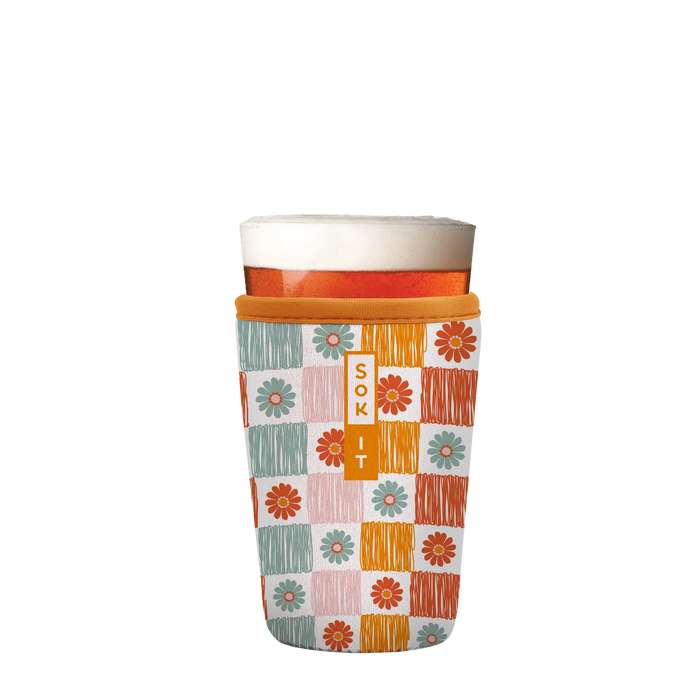Sok-It PintGlassSok - Boho Floral   PintGlassSok-Novelty
