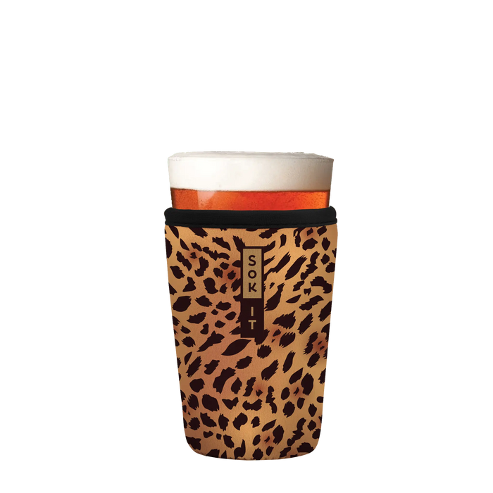Sok-It PintSok - Classic Leopard 16oz-Pint-Glass 16.99 PintGlassSok-Animal Prints