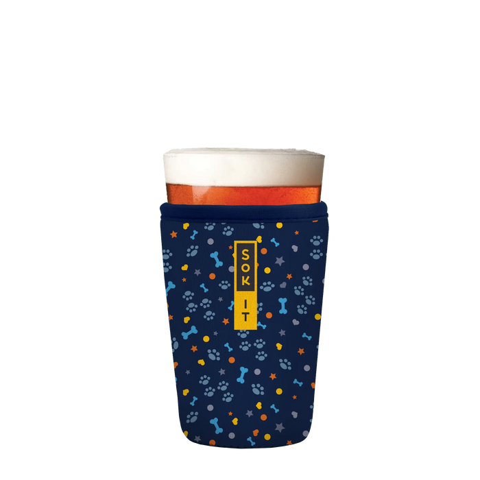 Sok-It PintGlassSok - Paws & Bones 16-Pint-Glass 16.99 PintGlassSok-Animal Prints