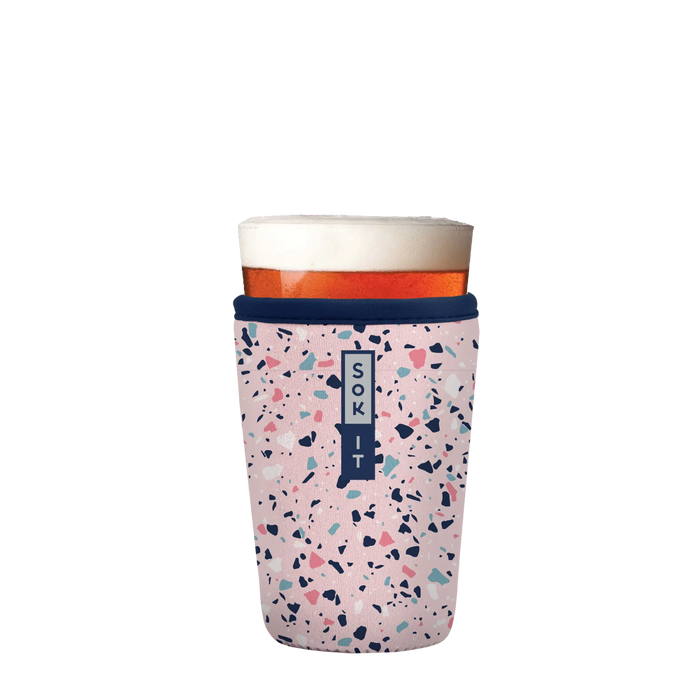 Sok-It PintSok - Pink Terrazzo   PintGlassSok-Novelty