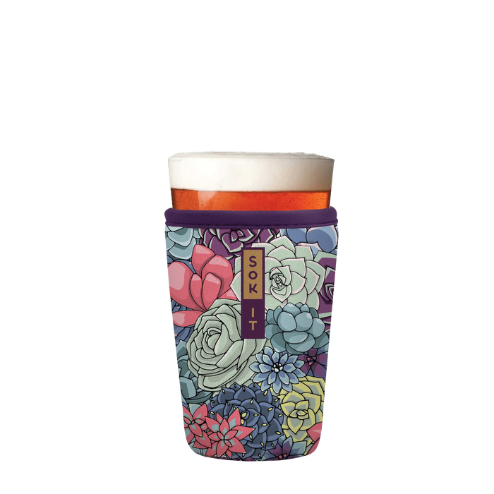 Sok-It PintSok - Succulents 16oz-Pint-Glass 16.99 PintGlassSok-SS Floral