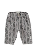 Piupiuchick | Baby trousers grey w/ black flowers