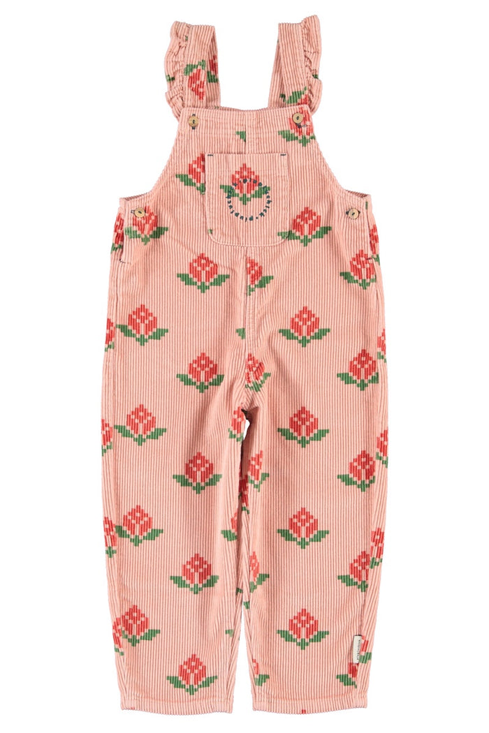 Piupiuchick | Dungarees pink w/ big flowers