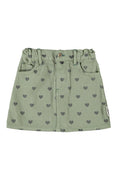 Piupiuchick | Short skirt olive green w/ black hearts