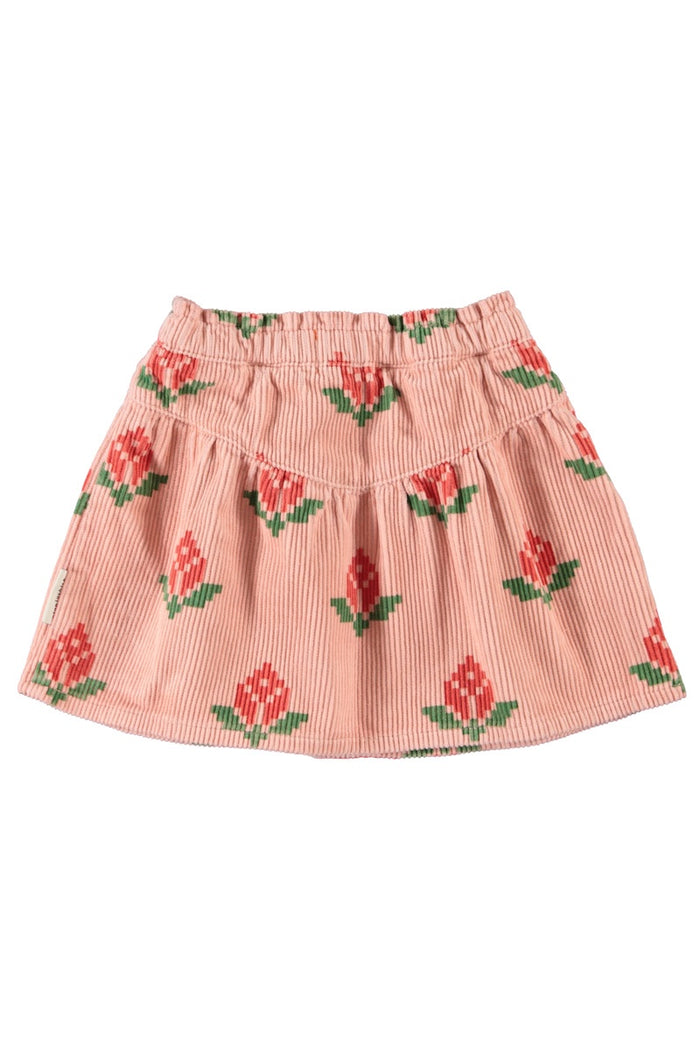Piupiuchick | Short skirt pink w/ big flowers