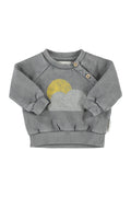 Piupiuchick | Sweatshirt grey w/ sun & cloud print