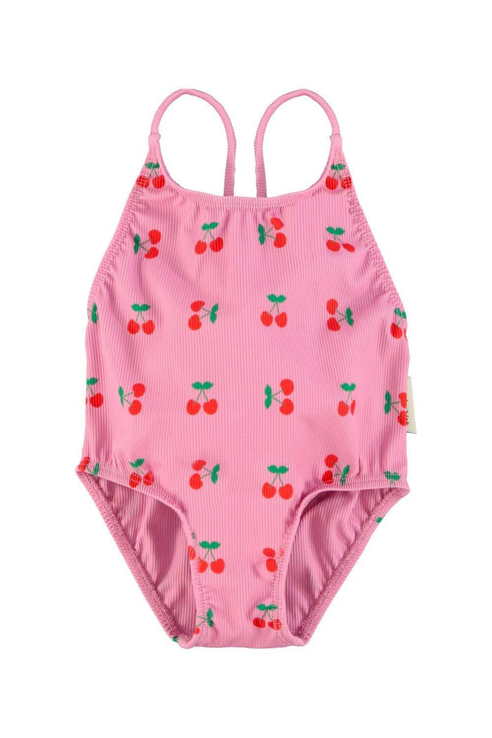 Piupiuchick Swimsuit pink w/ cherries