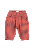 Piupiuchick | Trousers bordeaux w/ black stripes