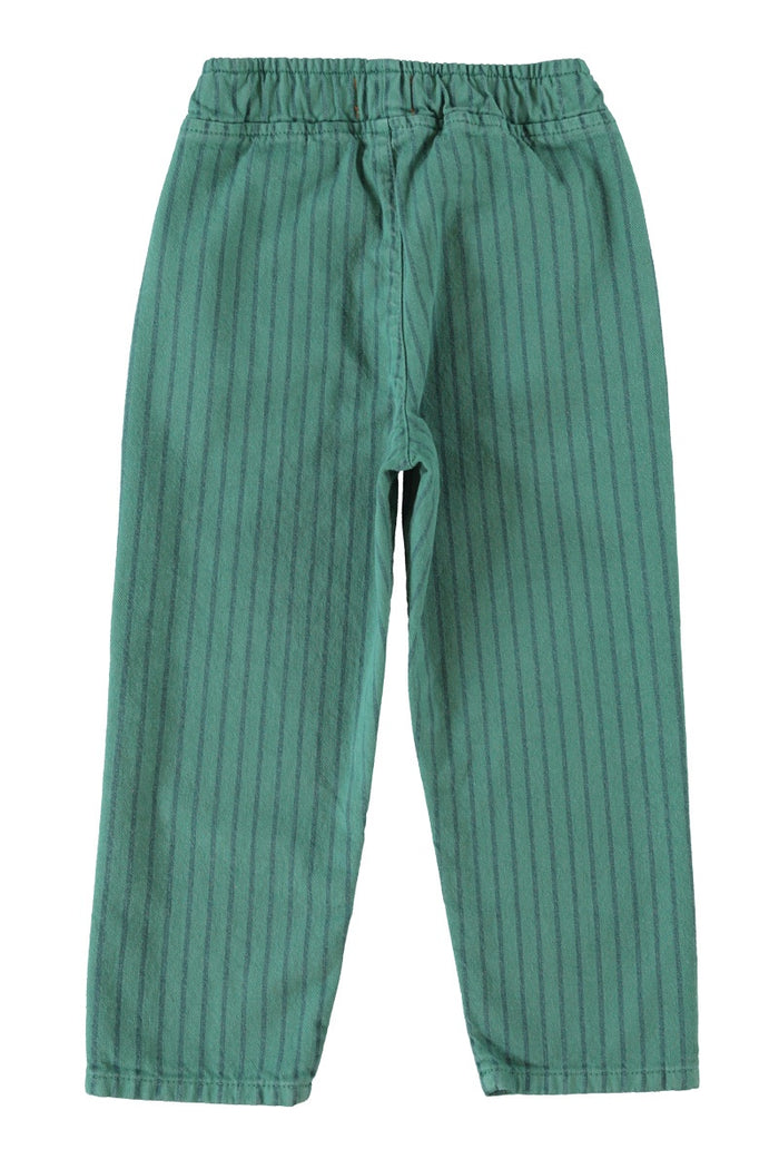 Piupiuchick | Trousers green w/ black stripes