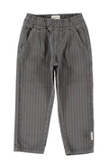 Piupiuchick | Trousers grey w/ black stripes