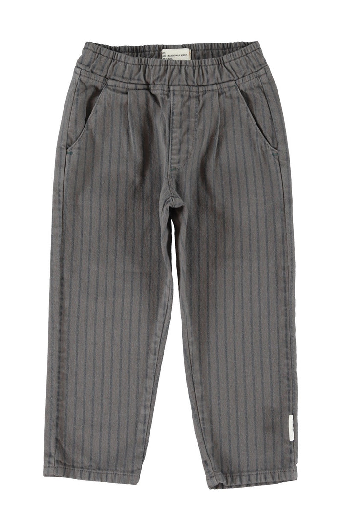 Piupiuchick | Trousers grey w/ black stripes