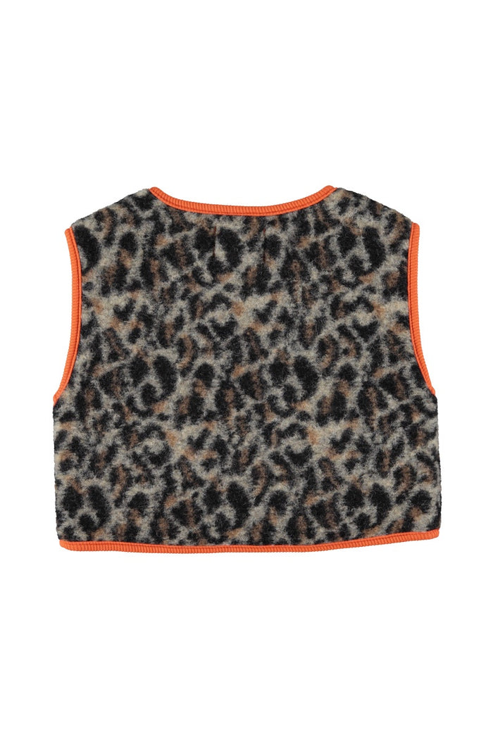 Piupiuchick | Waistcoat grey animal print