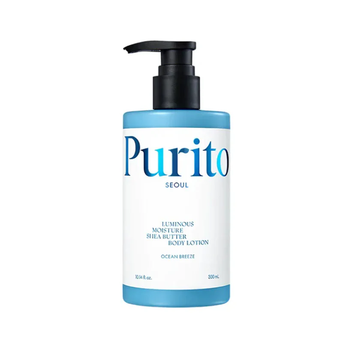 Purito Seoul. Luminous Moisture Shea Butter Body Lotion Cotton [Ocean Breeze] | Lady Bonita | Korean beauty NZ