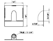 Quickflash AC U-C Universal Curved HVAC Flashing