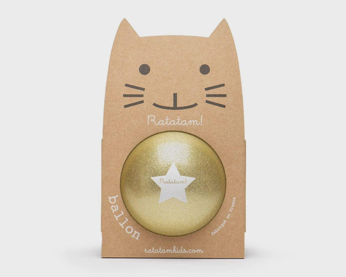 Ratatam | Glitter Ball 22cm | Gold