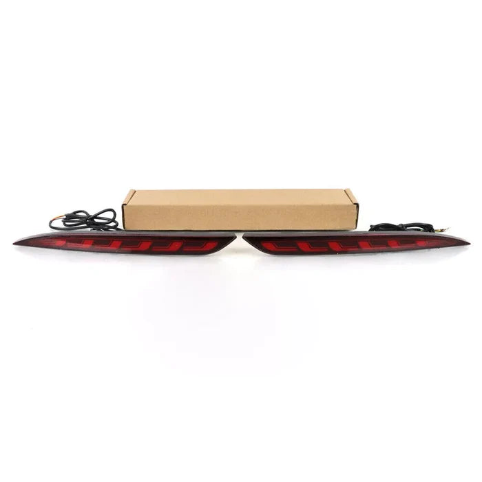 Red Rear Reflector LED Turn Signal Brake Lights - Tesla Model 3/Y
