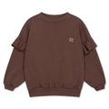 Repose AMS | Ruffle Sweater Pure Chocolate