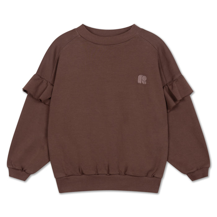 Repose AMS | Ruffle Sweater Pure Chocolate