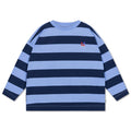 Repose AMS | Wide Cut Long Tee Horizon Dark Eclipse Block Stripe