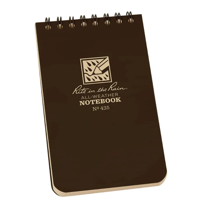 Rite in the rain all weather waterproof notebook brown