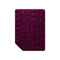 Rumpl Travel Puffy Blanket Plum laid out