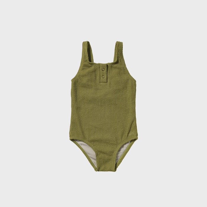 Salted Stories | Glitter crinkle swimsuit -iguana