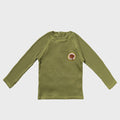 Salted Stories | Solid rib swim longsleeve -iguana