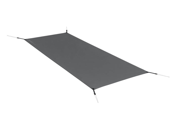 A Sea To Summit Telos LightFoot Footprint laid out on a flat surface, designed for use under a tent to protect the floor.