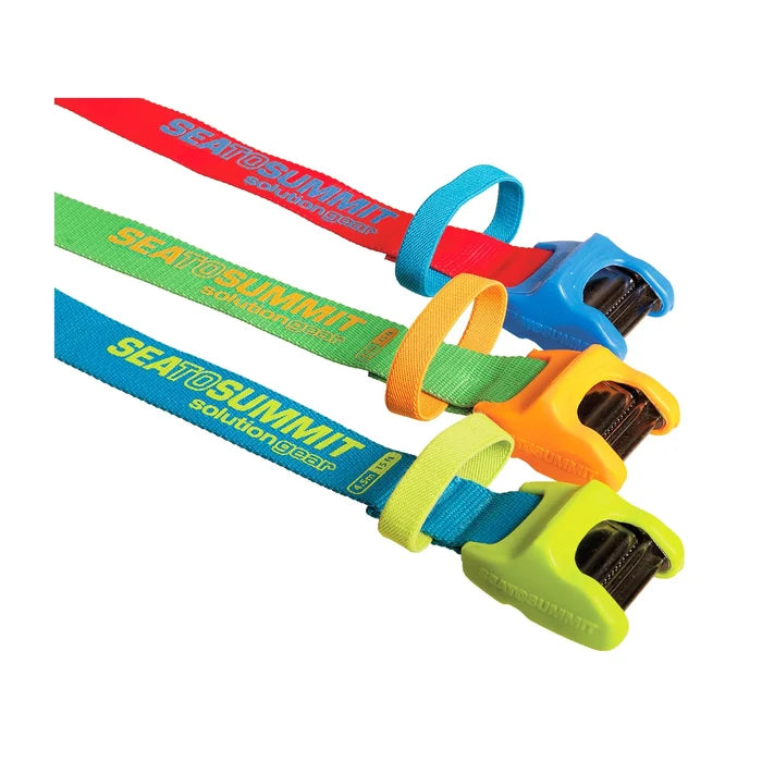 Sea to Summit Tie Down with Silicone Cam Cover 2 Pack - Three Sizes 1