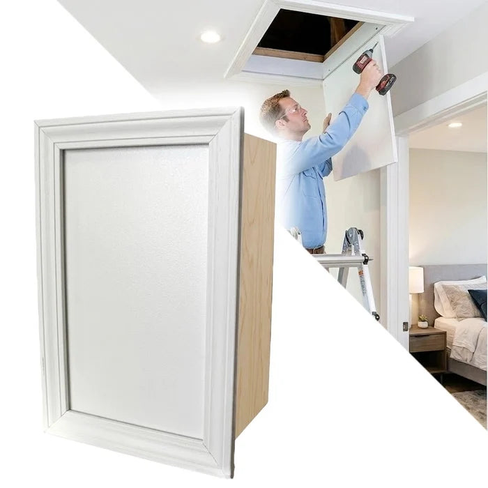 Insulated Attic Access Door Installation from Sealin' Hatch