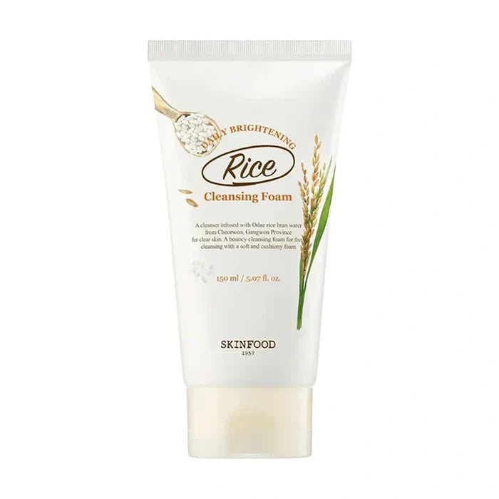 Skinfood. Rice Daily Brightening Cleansing Foam 150ml | Lady Bonita | Korean beauty NZ
