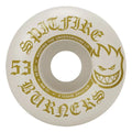 Spitfire Burner White/Gold 53mm Skateboard Wheels