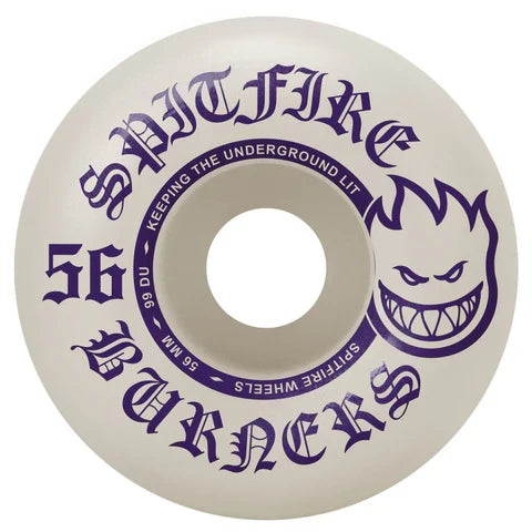 Spitfire Burner White/Purple 56mm 99a Skateboard Wheels