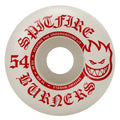 Spitfire Burner White/Red 54mm Skateboard Wheels