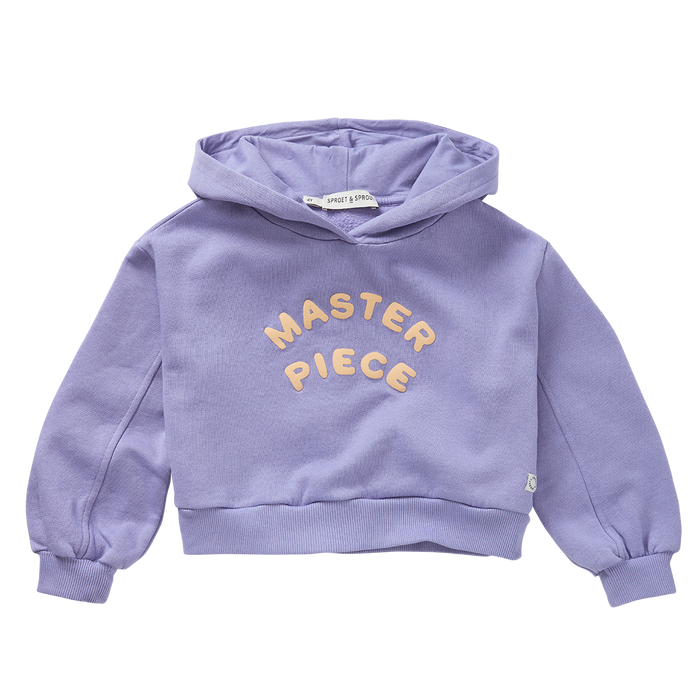 Sproet & Sprout | Boxy hooded sweatshirt | Crayon cloud