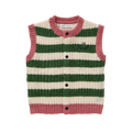 Sproet & Sprout | Knitted vest stripes | Deep green